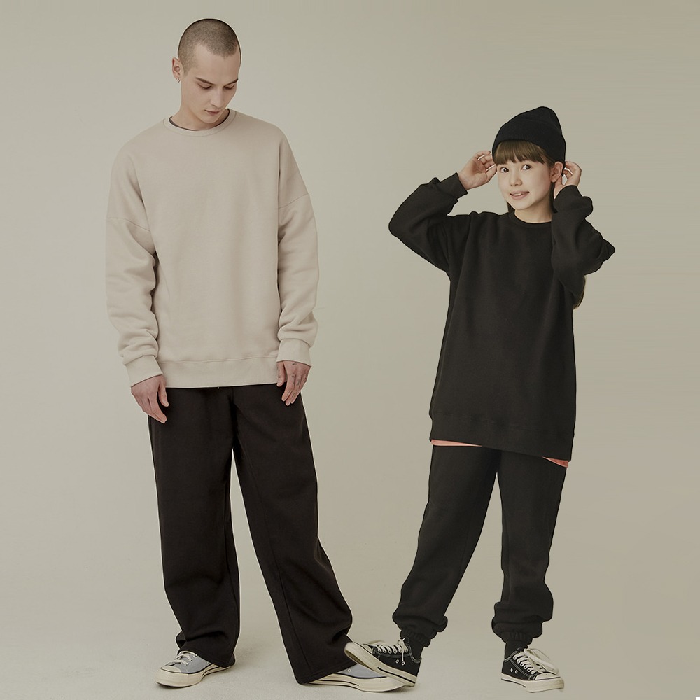 패밀리룩 [14 COLOR 기모 맨투맨] 키즈120~남녀공용6XL