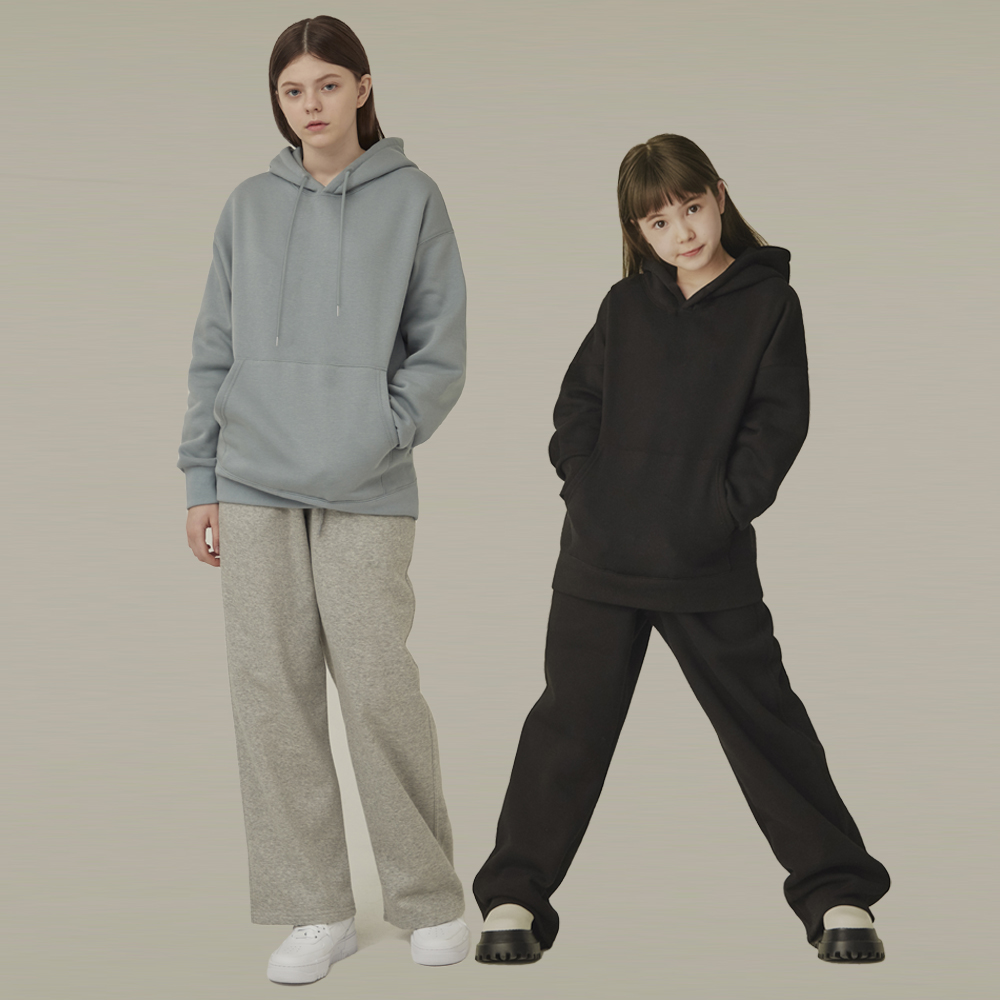 패밀리룩 [12 COLOR 겨울 기모 후드티] 키즈120~남녀공용6XL