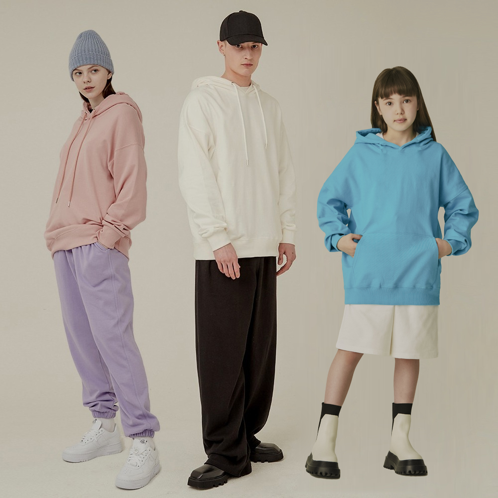 패밀리룩 [ 13 COLOR 계절 쭈리 후드티] 키즈120~남녀공용6XL