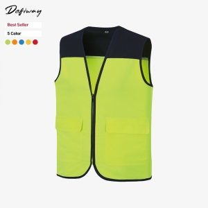 DV 330 고급 타스란 배색 조끼 : 5COLOR