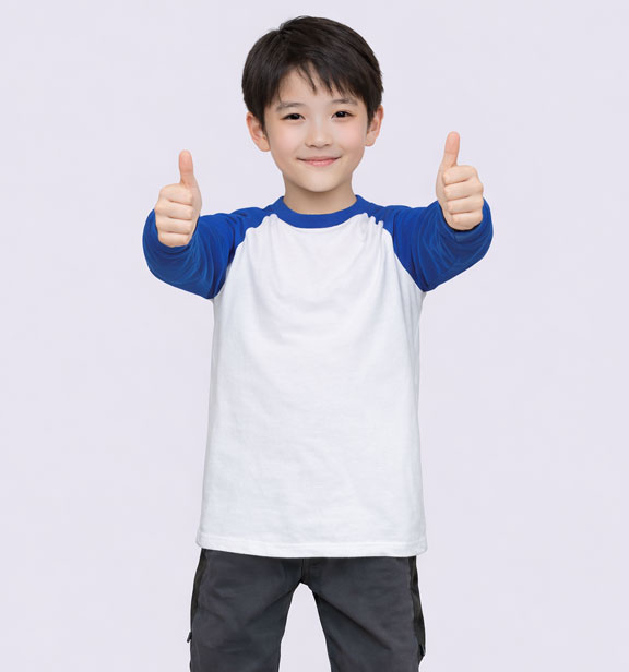 SP316 30수 나그랑 라운드 긴팔(성인/아동)(6color)