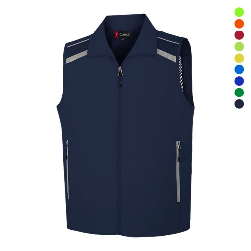 LD363  카라 망사 조끼 (7color)