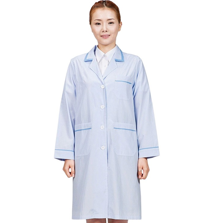 줄지 여성용 영양사&middot;의사가운 /블루(SSH-918)