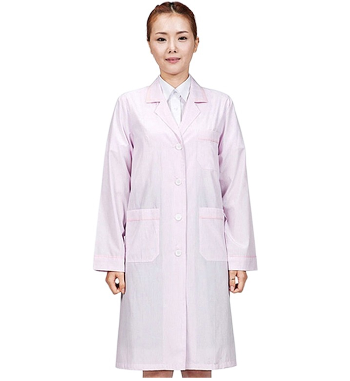 배색 반팔 여성용 영양사&middot;의사가운 /올리브(SSH-925)