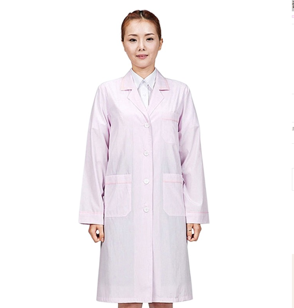 줄지 여성용 영양사&middot;의사가운 /핑크(SSH-917)